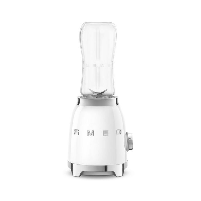 Bol mixeur blender - SMEG - PBF01WHEU - 300 Watts - Capacité 0.6L - Double lame inox