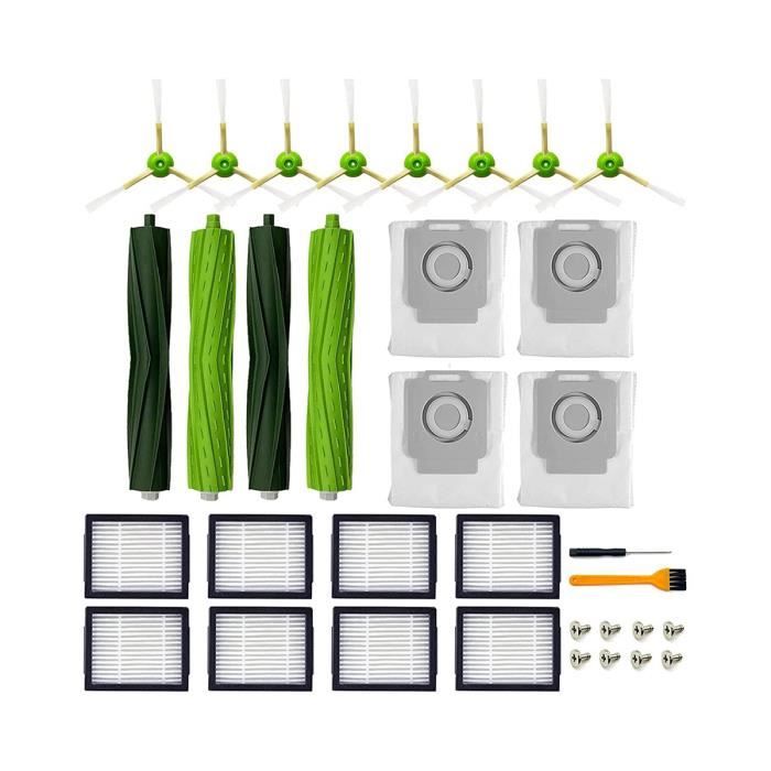 Kit Pièces accessoires pour iRobot Roomba serie i7 i7+/i7 Plus E5 E6 E7  Filtres et Brosses pour Aspirateur Robot (lot de 8) - Cdiscount  Electroménager
