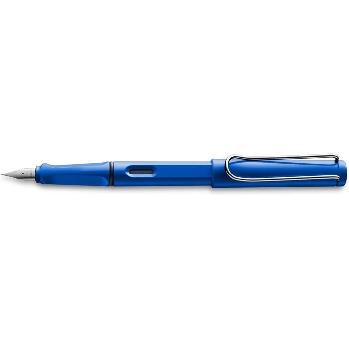 Lamy Safari Vista – Penna Stilografica Trasparente Dimostratore – Punta Extra Fine (EF) Con Cartuccia Blu