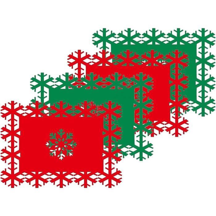 Tapis De Table De Noël, Napperon De Noël, Sets De Table De Noël