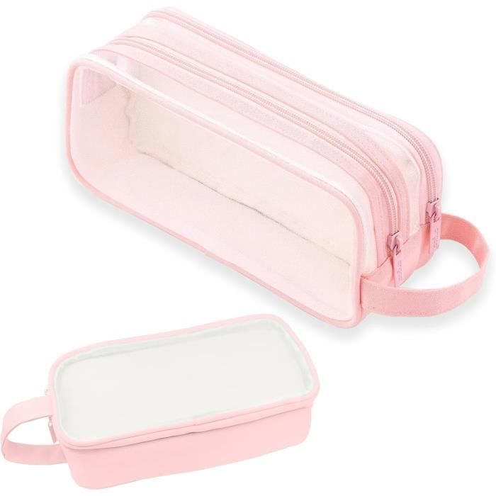 Trousse Transparente Pour Fille - Grande Capacité - Pour Adolescents