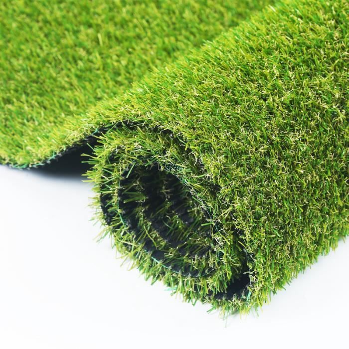 Gazon artificiel 20 mm, dimensions rouleau gazon synthètique 2 x 1 m