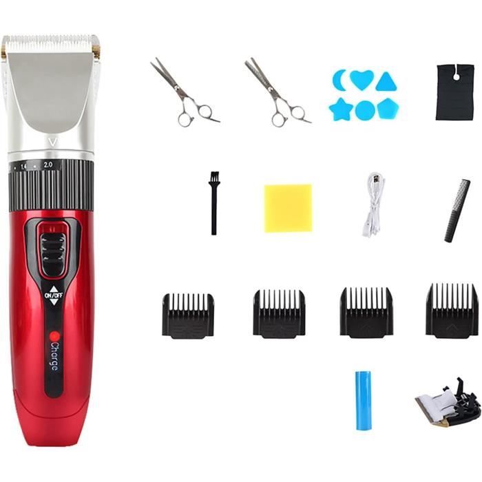 Tondeuse à cheveux sans fil, rechargeable toilettage cheveux rétro