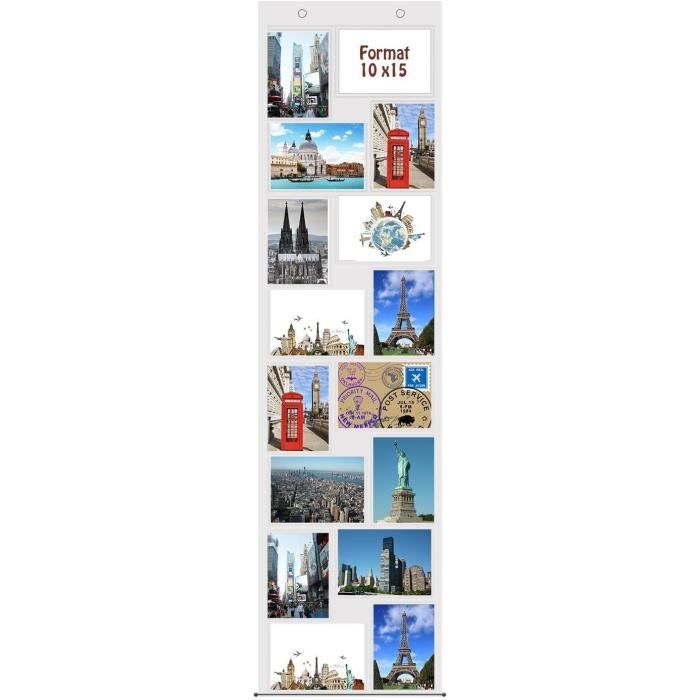 Trendfinding 13 X 16,9 Cm Photos - Lot De 2 Porte-Photos/Porte Cartes Postales Format Paysage