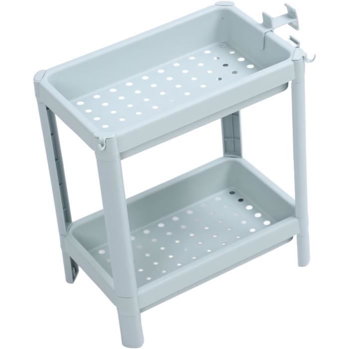 Étagère D'angle Rotative 360° Pour Salle De Bain/cuisine - Blanche, à Ventouse, Plusieurs Niveaux, Bac De Drainage - 9