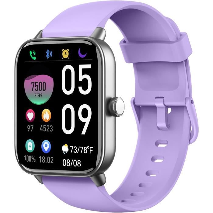 MONTRE CONNECTÉE FEMME Homme 18 Smartwatch avec Appel Bluetooth Alexa