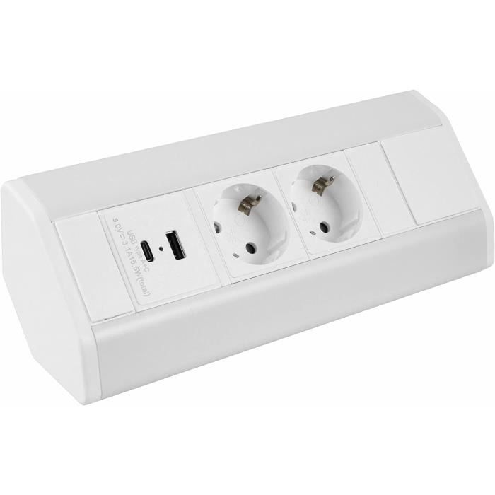 Multiprise Électrique À 4 Prises, Commutable Individuellement, Usb