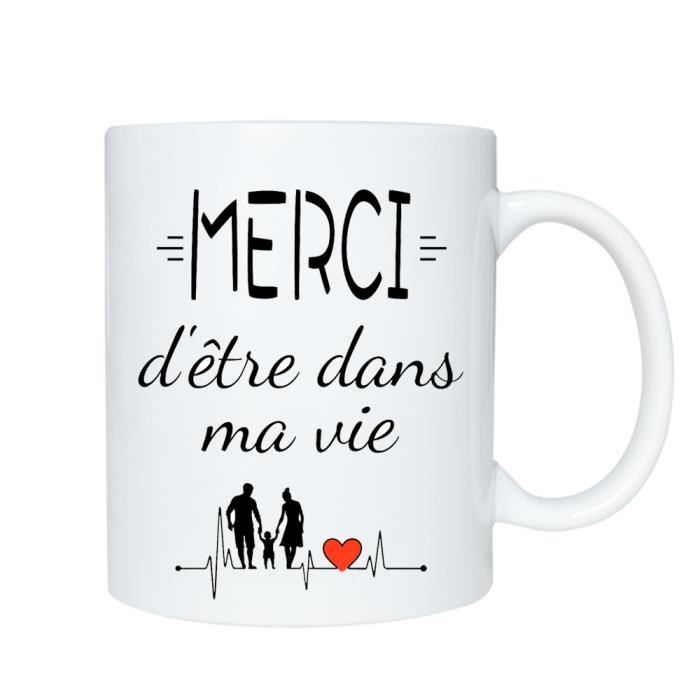 Idée Cadeau pour Maman et PAPAMug à personnaliserMerci d'être dans ma