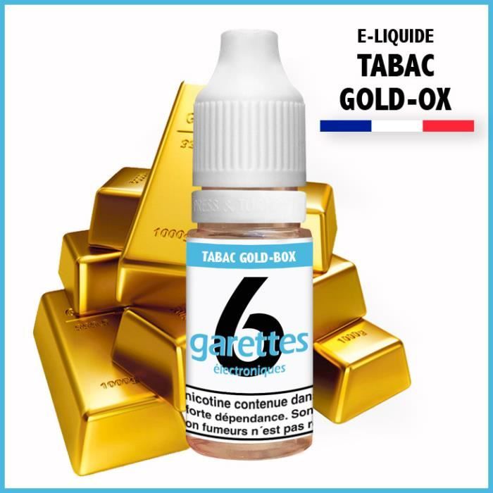 E-LIQUIDE GOLD-BOX 10ML EN 6MG DE NICOTINE - Cdiscount Au quotidien