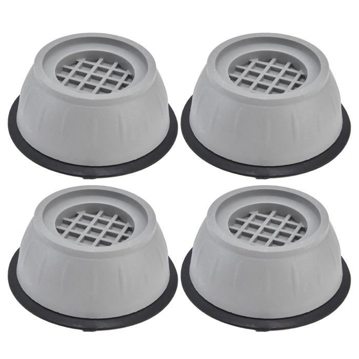 VGEBY Coussin pour soulever le lave-linge 4 pièces tampon de machine à  laver antichoc suppression du bruit empêcher le coussin de