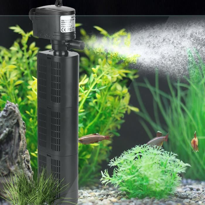 Meilleurs prix pour Pompe à Air pour Aquarium, 220V 1800L / H Silencieuse Filtre Pompe d'aération à oxygène avec ventouse pour Aquarium Fish Tank