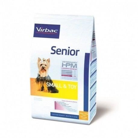 virbac veterinary hpm chien senior small (-10kg +10ans) toy (-5kg +12ans) croquettes 1,5kg