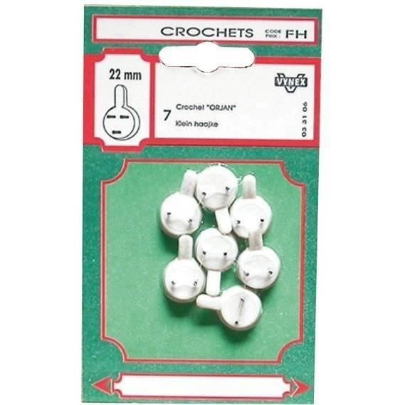 Crochet tableau béton - lot de 4 - 40 mm