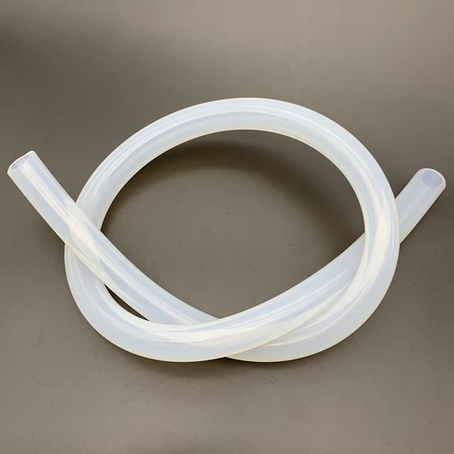 Tuyau En Silicone 2m Transparent Alimentaire - Diamètre Intérieur 10mm, Extérieur 12mm - Pour Eau, Huile, Café, Industrie
