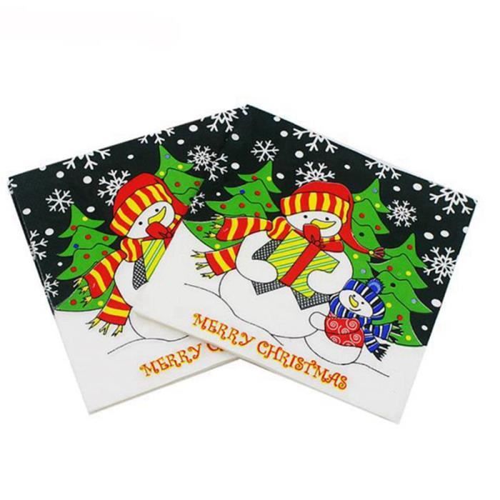 Ambiente Serviette De Table De Noël 33 Cm Chats Dans Un Panier