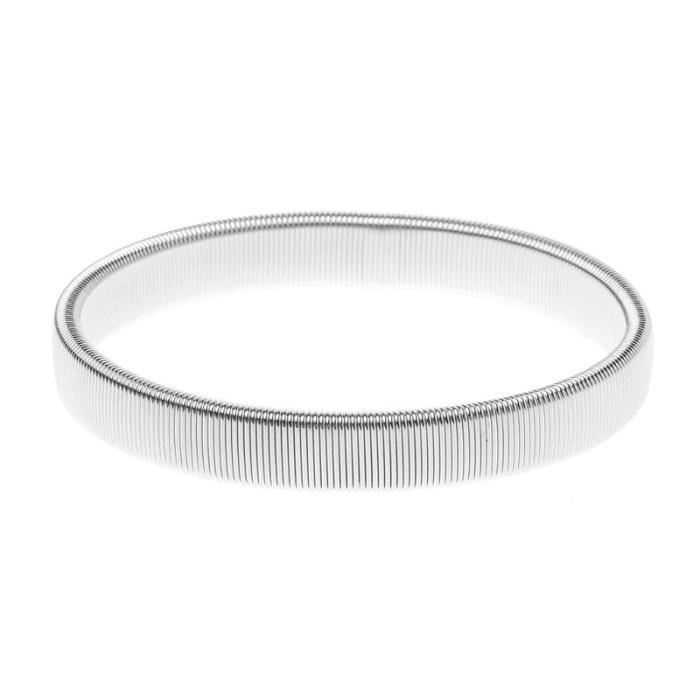 Lot de 2 brassards élastiques réglables antidérapants pour chemise Noir