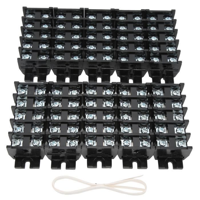 Bornier électrique 3 Broches - 5 Pièces, Transparent, Pour Câbles 0.5-2.5mm², Idéal Lampes Et Appareils électriques