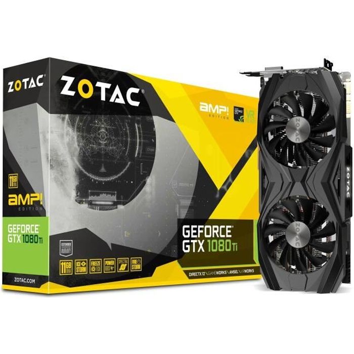 ZOTAC Carte graphique - NVIDIA - GeForce®GTX 1080 Ti AMP Edition