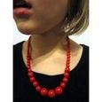 Collier grosses perles rouges-1