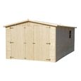 Garage en bois TIMBELA - 516 x 324 cm - Construction de Panneaux - M101-1