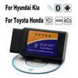 ELM327 V2.1 Bluetooth OBD2 Scanner de voiture, pour Toyota Honda Hyundai Kia Accord HRV i30 i20 Ceed RIO 500 Black-1