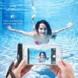 Pochette Etanche Tactile pour SAMSUNG Galaxy XCover Pro Smartphone Eau Plage IPX8 Waterproof Coque (NOIR)-1