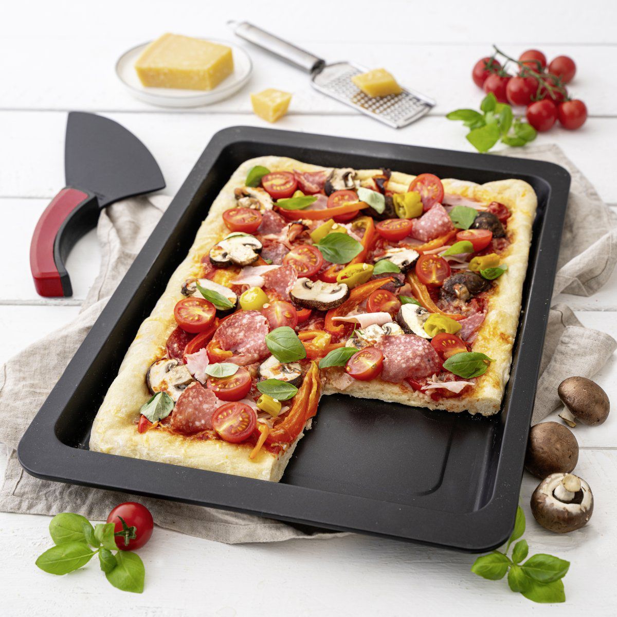 Plaque pizza rectangulaire EN 400x600