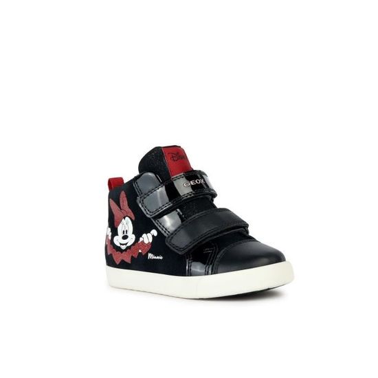 Baskets jeune bebe fille Geox Kilwi black red 23 Black red Cdiscount Chaussures
