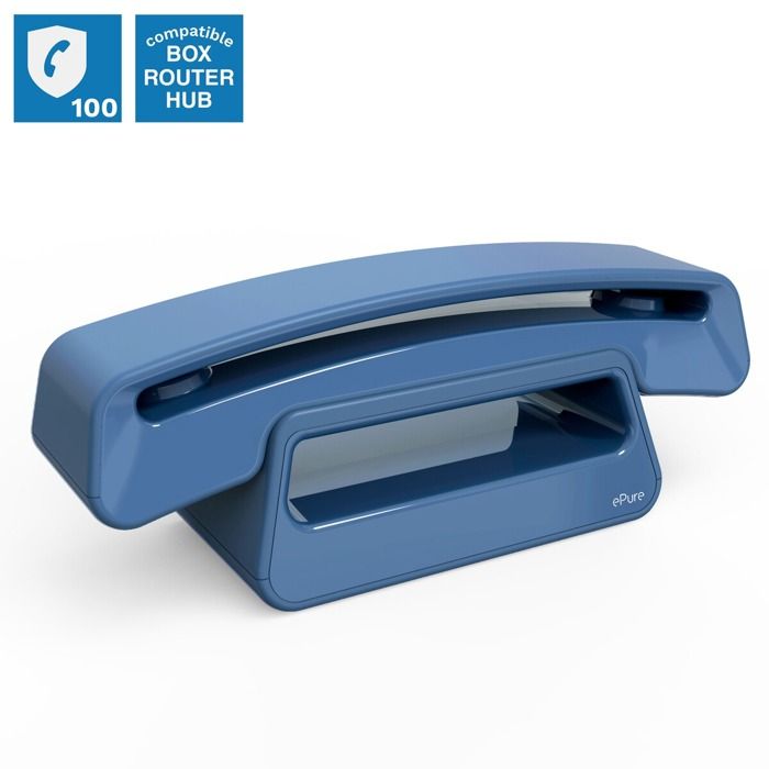 Téléphone Fixe sans Fil DECT - ALCATEL - Epure Iconic - Design Vintage ...