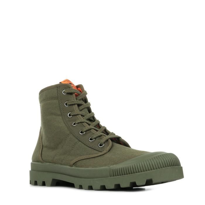 Boots Femme PATAUGAS Authbombers Toile Kaki Semelle en