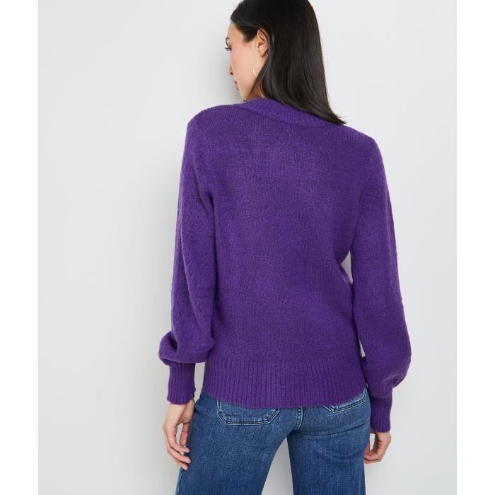 Gilet Femme Manches Courtes - Coton - Détails Ajourés - Ouverture Boutonnée - Taille S à XL - 7
