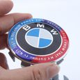 KIT 7 Badge LOGO Embleme BMW Édition Limitée Co-brandée Capot 82mm+ Coffre 74mm +Volant + 4 X Cache Moyeu 68mm-2