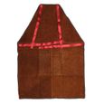 Tablier de soudeur en cuir de vachette NEÜFU - 100x70cm - trois coutures - marron-2