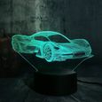 -3D Night Light Moderne Ferrari Voiture Led Night Light 7 Changement De Couleur Touch Room Lampe De Table Home Party Decor-2