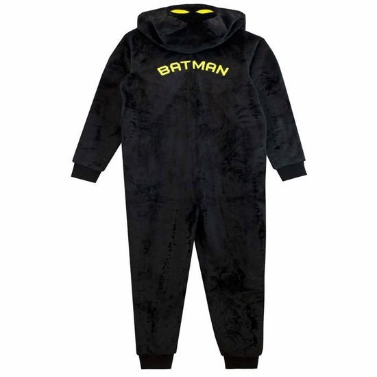 Grenouillère Batman DC Comics - Combinaison Chaud Polyster Pour Garçon 4-5 Ans - Capuche Avec Oreilles