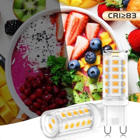 Lot de 6 Ampoules LED G9 3.5W 40W Équivalent BLEOSAN Blanc Froid