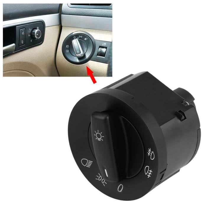 Phares et optiques,Interrupteur de phare antibrouillard de voiture +  capteur pour VW pour Volkswagen Golf MK5 Passat B6 3C Touran - Cdiscount  Auto