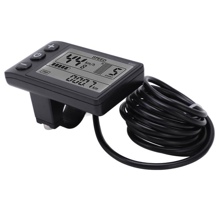Wakects S866 Écran LCD Pour Vélo électrique – 24V 36V 48V, Prise SM, Compatible Guidon 22,2mm, étanche IP65