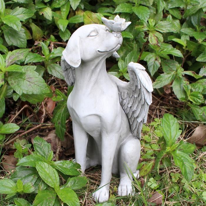 Statue de chien en métal pour décoration de jardin - KEENSO - Blanc - Fer -  30*47CM - Rouille - Mixte - Cdiscount Jardin