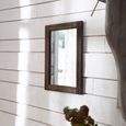 AAZZKANG Miroir mural rectangulaire rustique avec cadre en bois pour chambre &agrave; coucher, salle de bain258-3