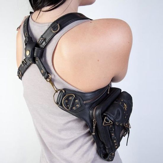 SAC A MAIN Norbinus Steampunk taille jambe sacs femmes hommes