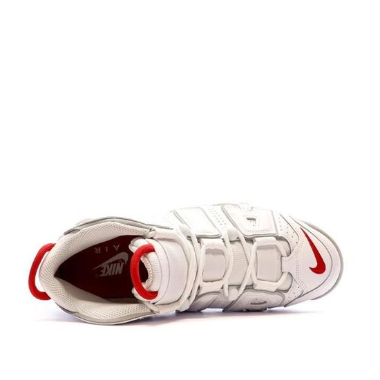 nike uptempo rouge et blanc