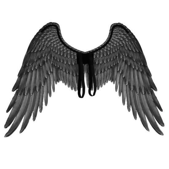 3d Ailes D/'ange Unisexe Accessoires Costume Plume Ailes D/'ange Fournitures Cosplay Pour Halloween Party De Noël 1pc Noir