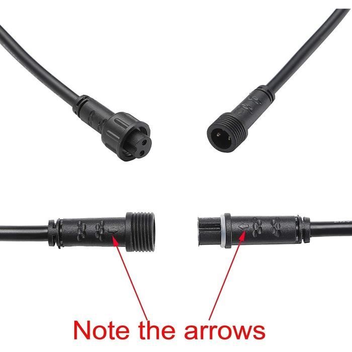 Joycabin Lot De 2 Rallonges 5M Avec Interrupteur, Rallonge De