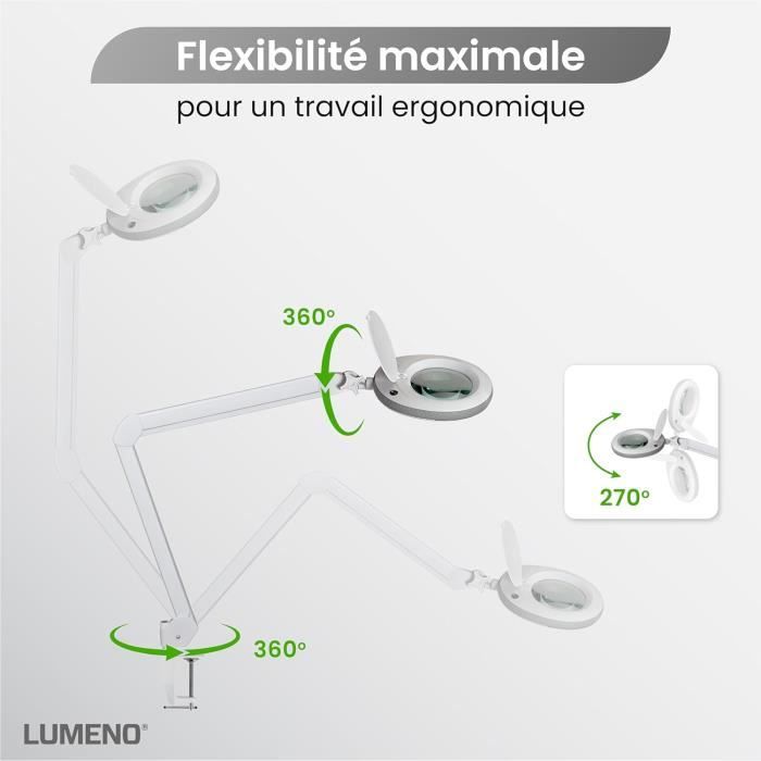 Lampe loupe LED sur pied pour examen de la peau - Chine Lampe grossissante, lampe loupe