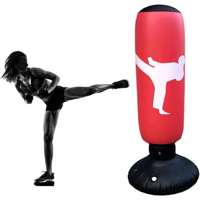 Sac de frappe sur pied boxing Punching Ball enfant 120cm - Bleu - Cdiscount  Sport