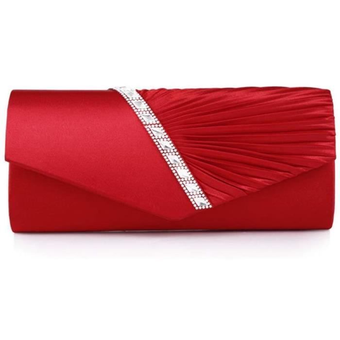 Pochette soirée rouge hotsell