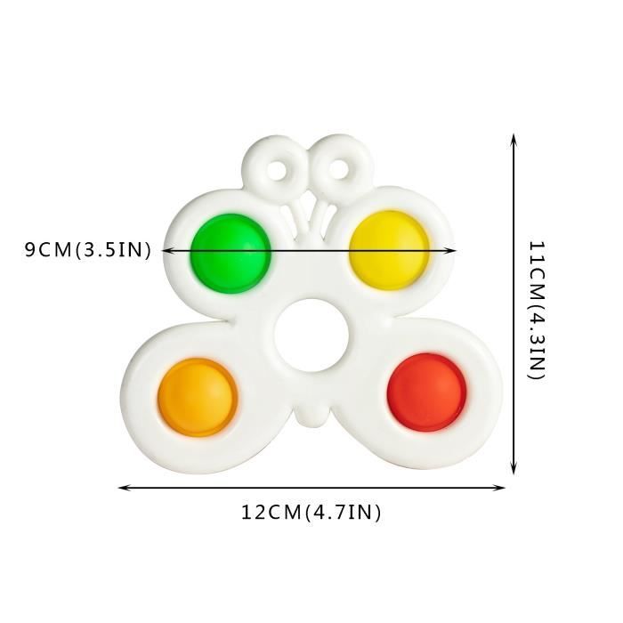 12 Anneaux Fidget Sensoriels Pour Enfants TDAH Autisme – Jouets Anti-Stress Souples Et Silencieux, Apaisants Et Portables