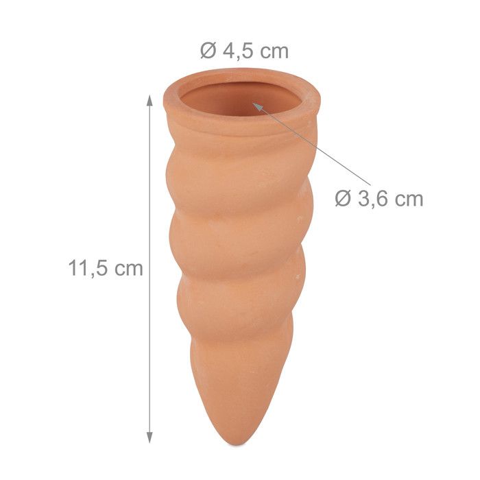 Relaxdays Lot De 4 Cônes D'Arrosage En Argile Pour Bouteilles 1L - Arrosage Automatique Plantes