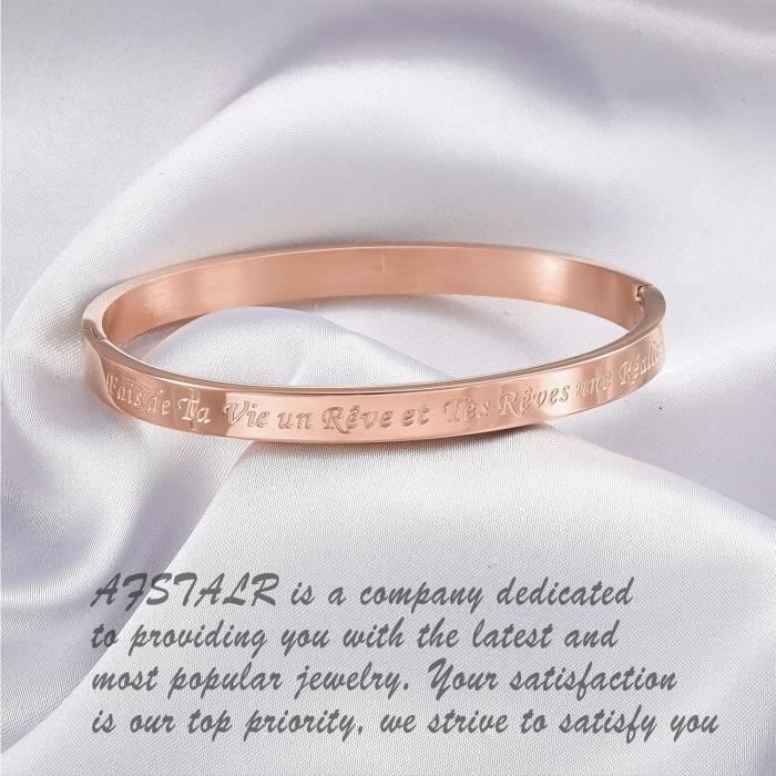 Bracelet Femme Acier Inoxydable Avec Perles Colorées - Longueur Ajustable - Neuf Sans Emballage